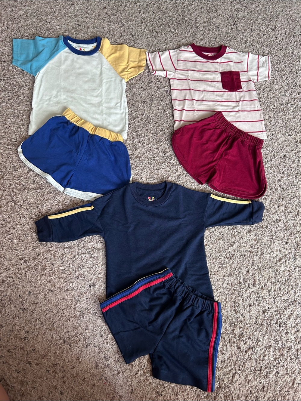Kids Boutiquew Set - Navy, Blue, Yellow & Burgundy Mix